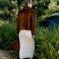 Hair on Hide Leather Ada Jacket, Chestnut