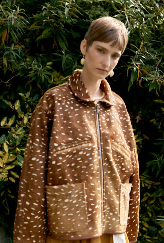 Deer Print Flying Jacket
