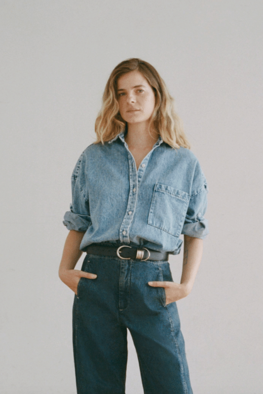 Denim Overshirt, Superwash