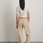 Charlot Split Hem Jean, Palomino Suede/Khaki