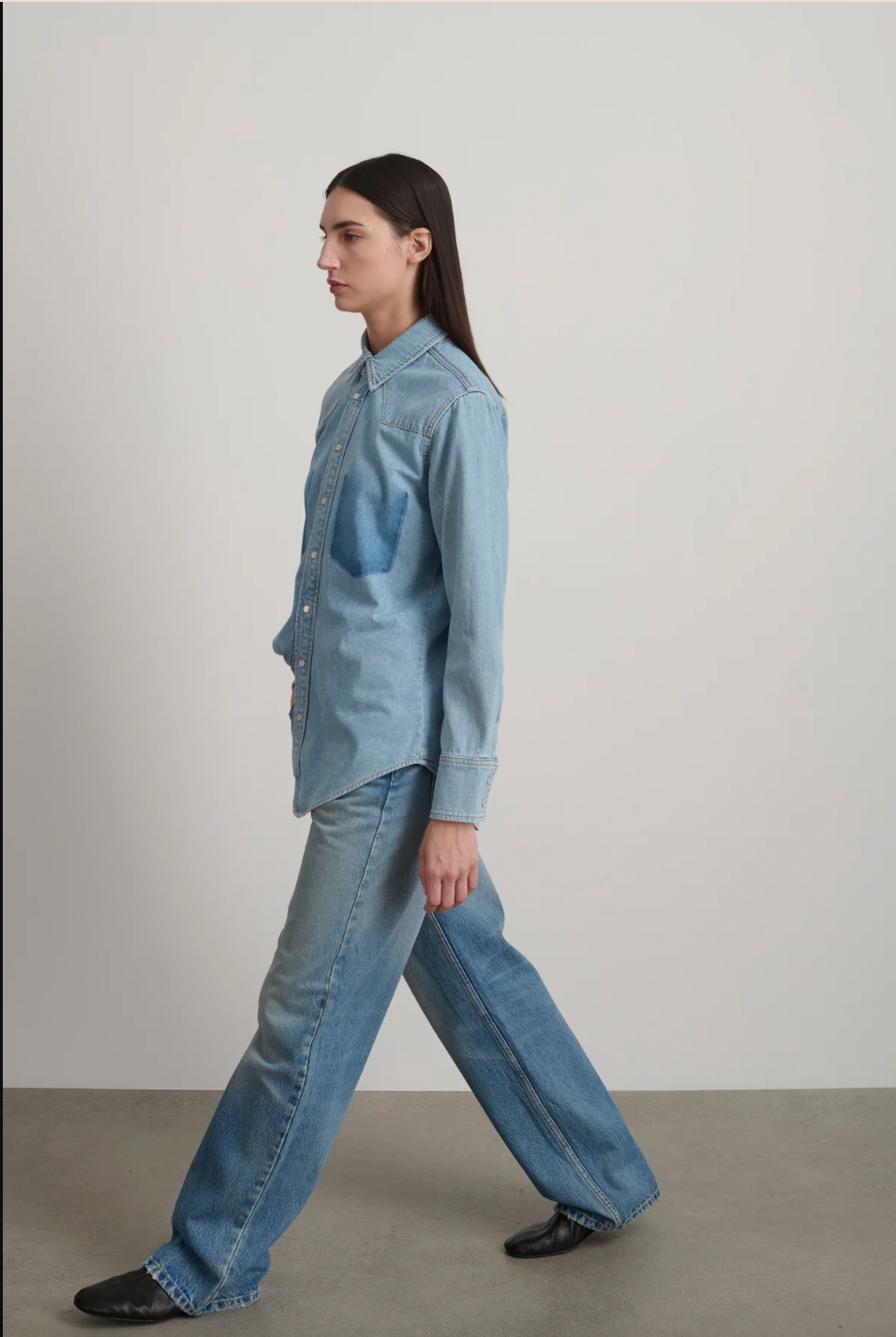 Liv Western Shirt, Park Wash