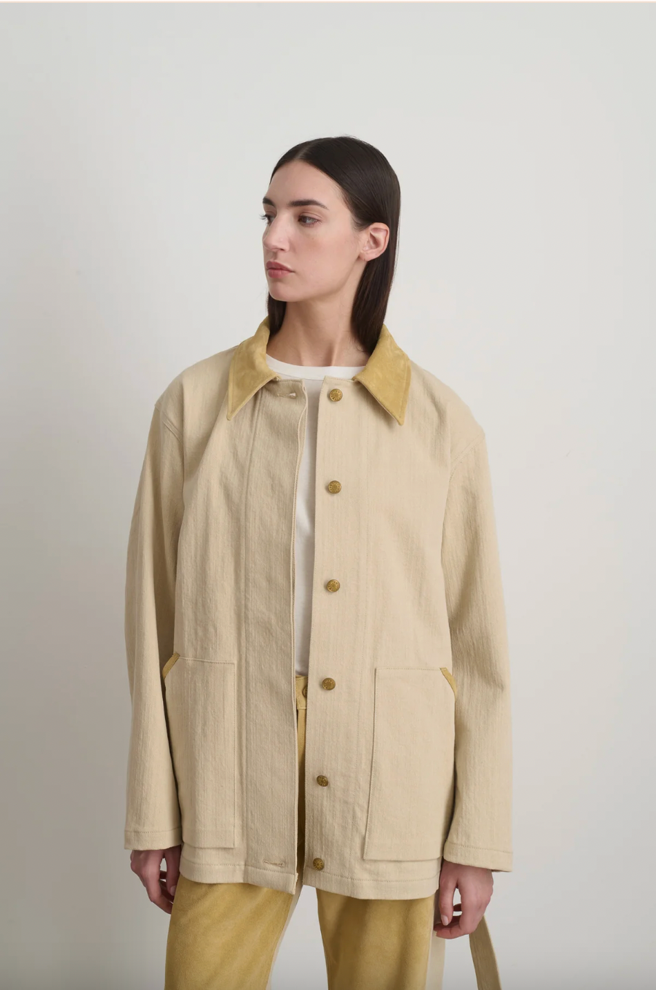 Workwear Jacket, Palomino/Khaki Suede