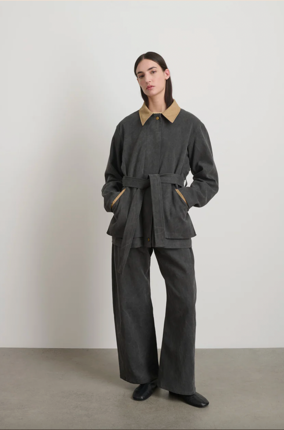 Workwear Jacket, Washed Black