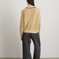 Lind Ringer Crewneck, Wheat/Black Linen