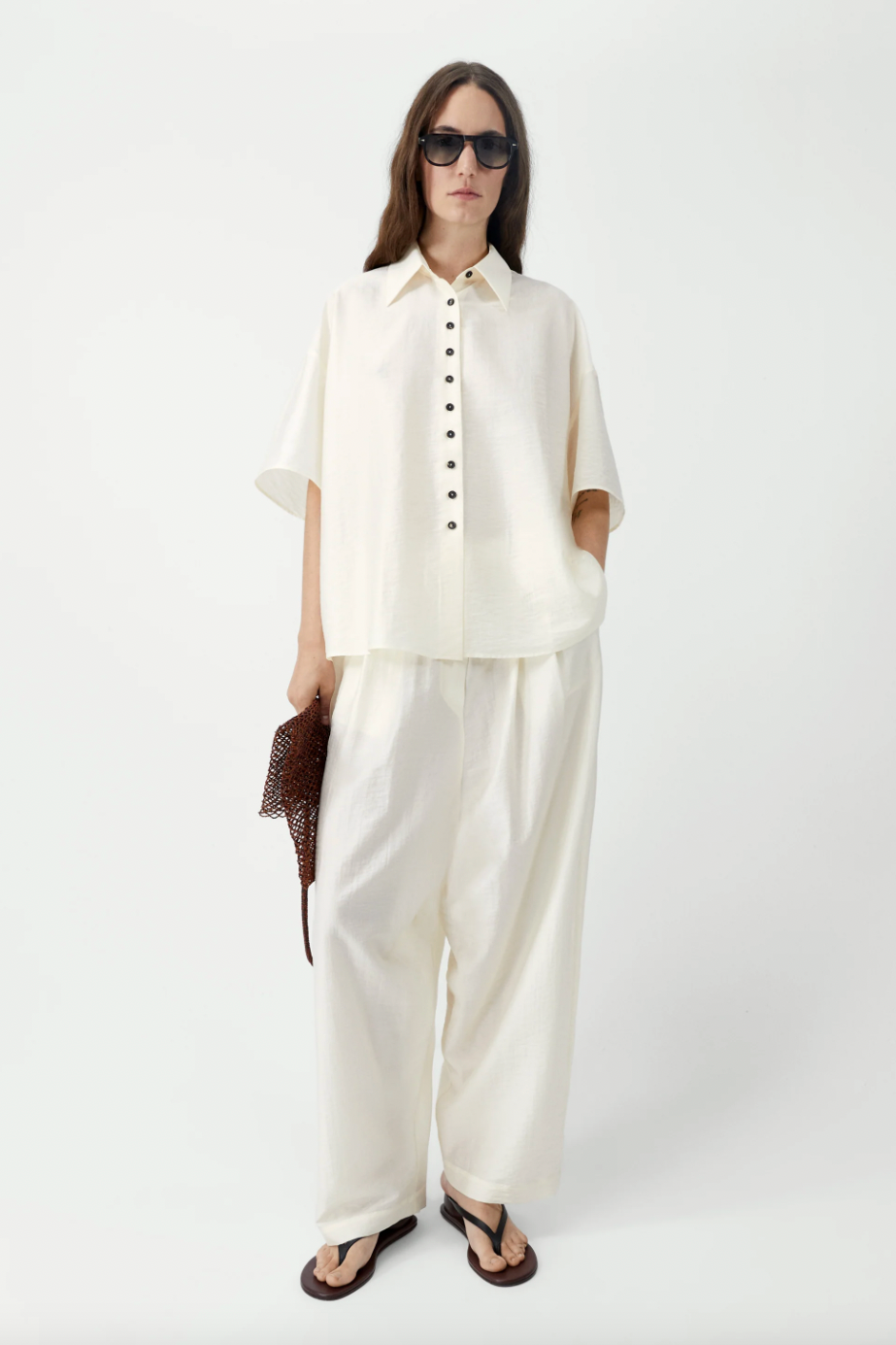 Short Sleeve Shirt, Marfil