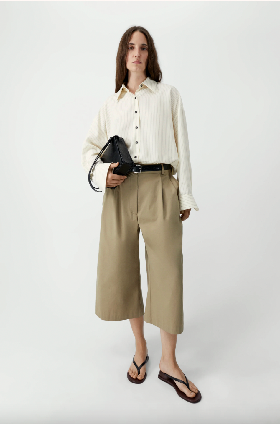 Oversized Pencil Striped Shirt,