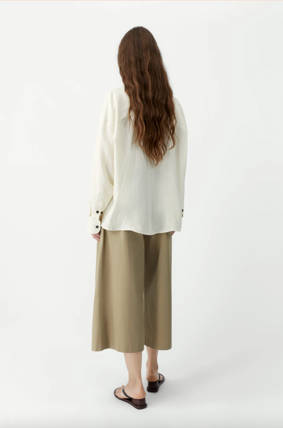 Oversized Pencil Striped Shirt,