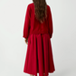Cotton & Silk Cardigan, Red