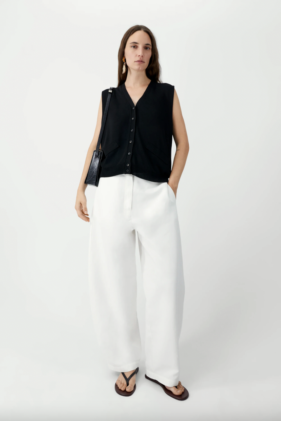 Oversize Waistcoat, Black