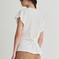 Volta Twist Top, Cream