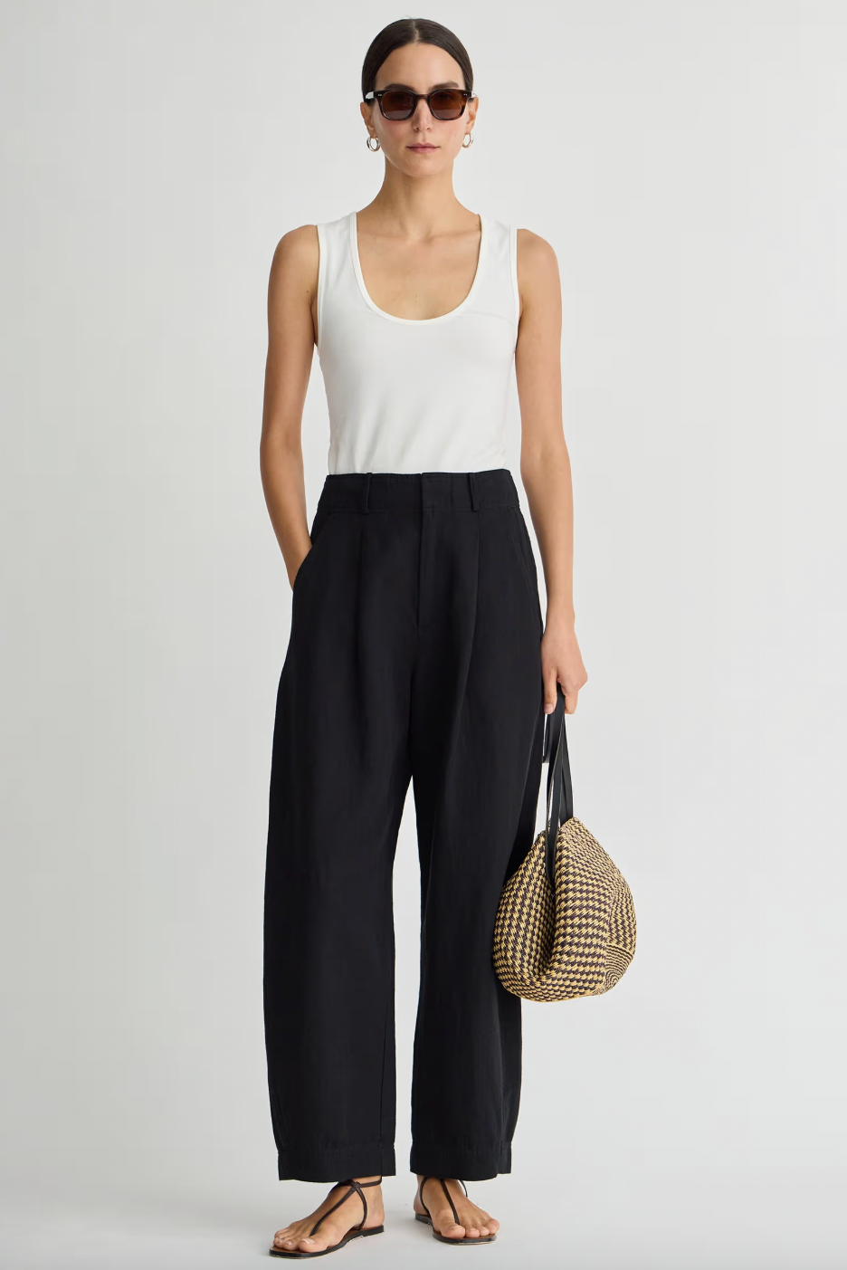 Bari Crop Trouser, Black