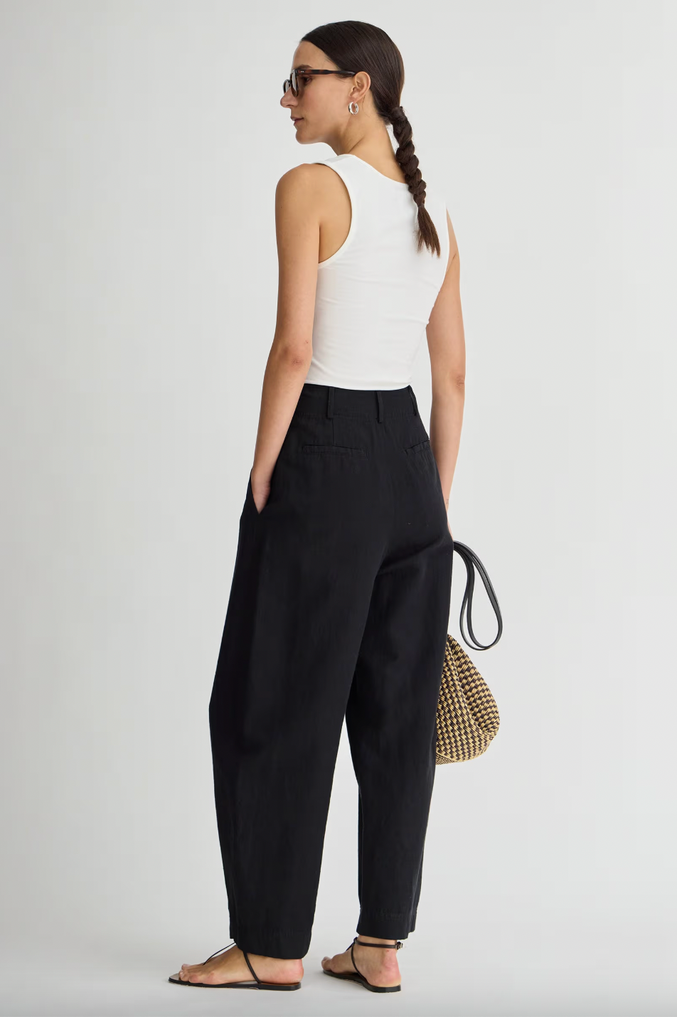 Bari Crop Trouser, Black