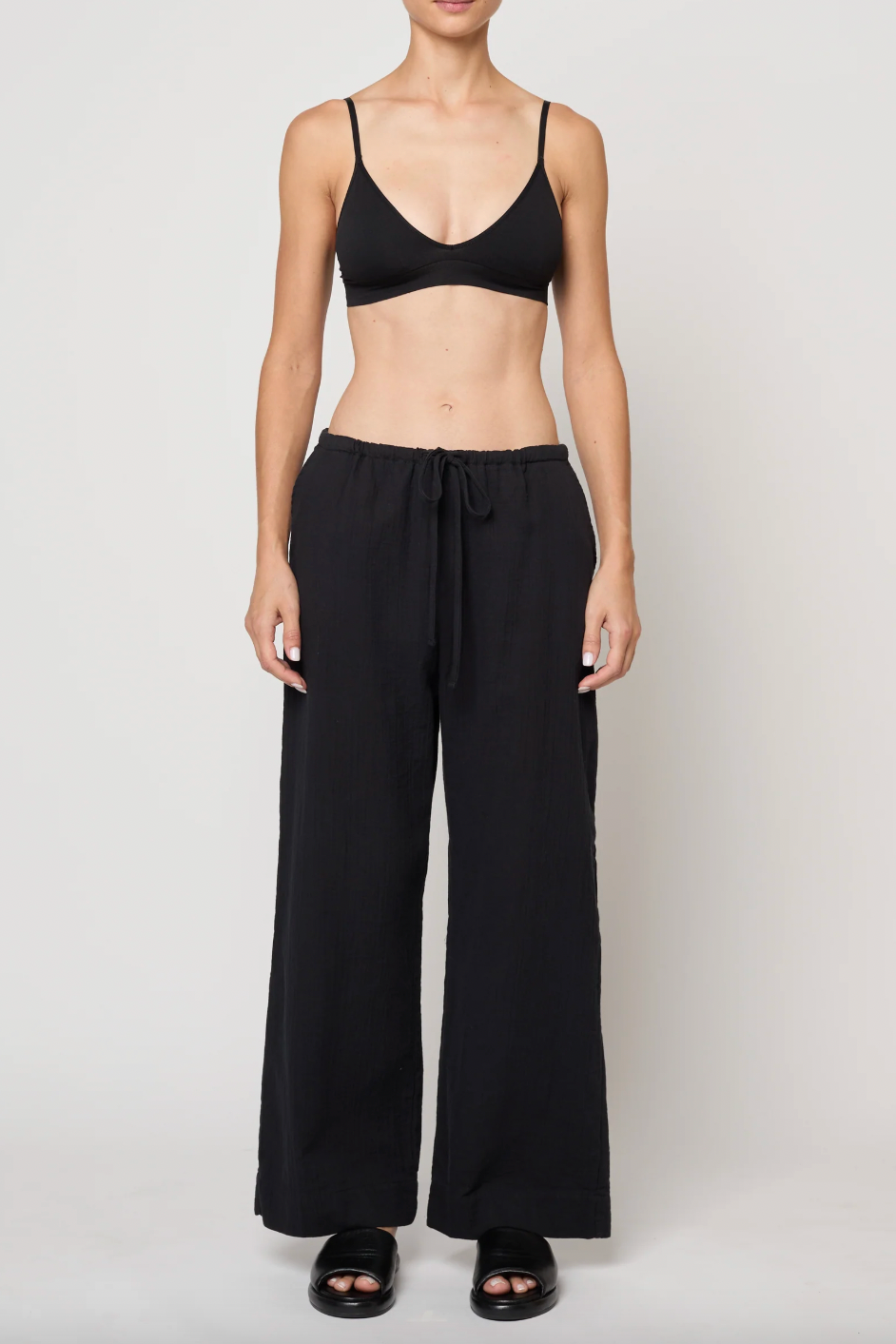 Drawstring Pant, Black