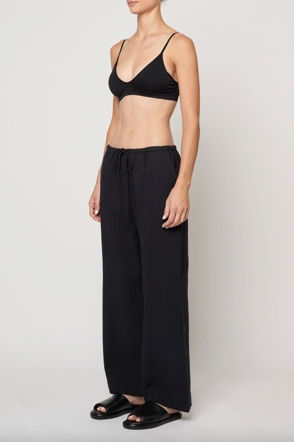 Drawstring Pant, Black