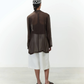 GIACCA CHIFFON CHOCO