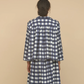 Flo Blouse, Navy Check