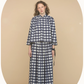 Wide Skirt, Navy Check