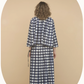 Wide Skirt, Navy Check