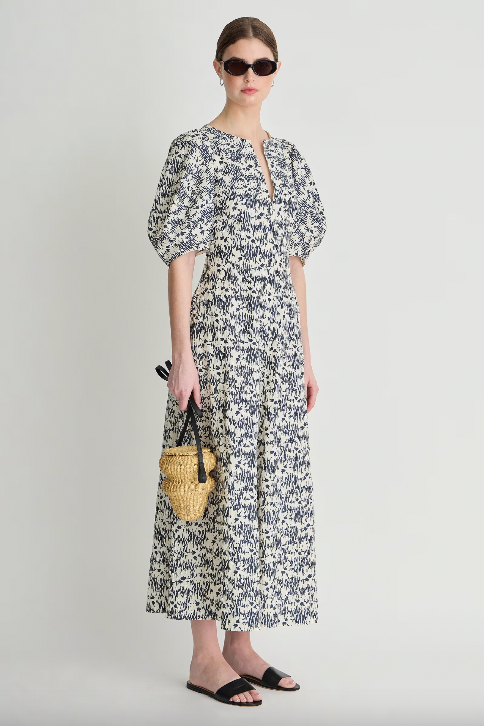 Sculpted Sabina Maxi, Tropical Midnight