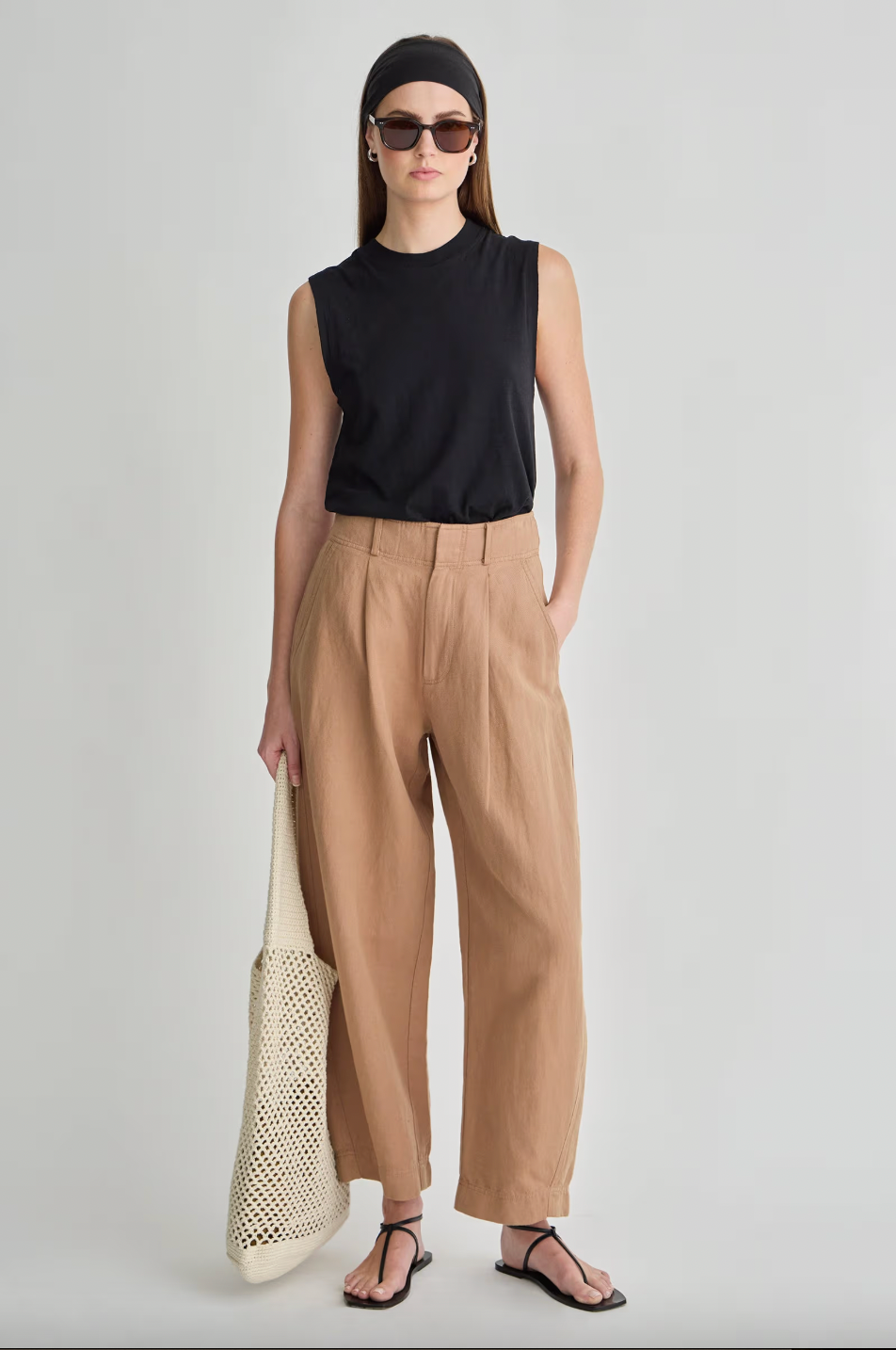 Bari Crop Trouser, Deep Khaki