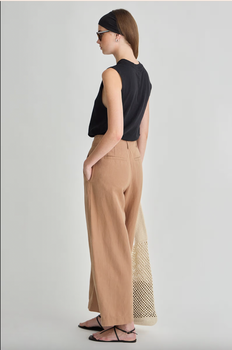 Bari Crop Trouser, Deep Khaki