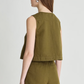 Godet Tank, Dark Olive