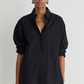 Isolde Button Down, Black Black