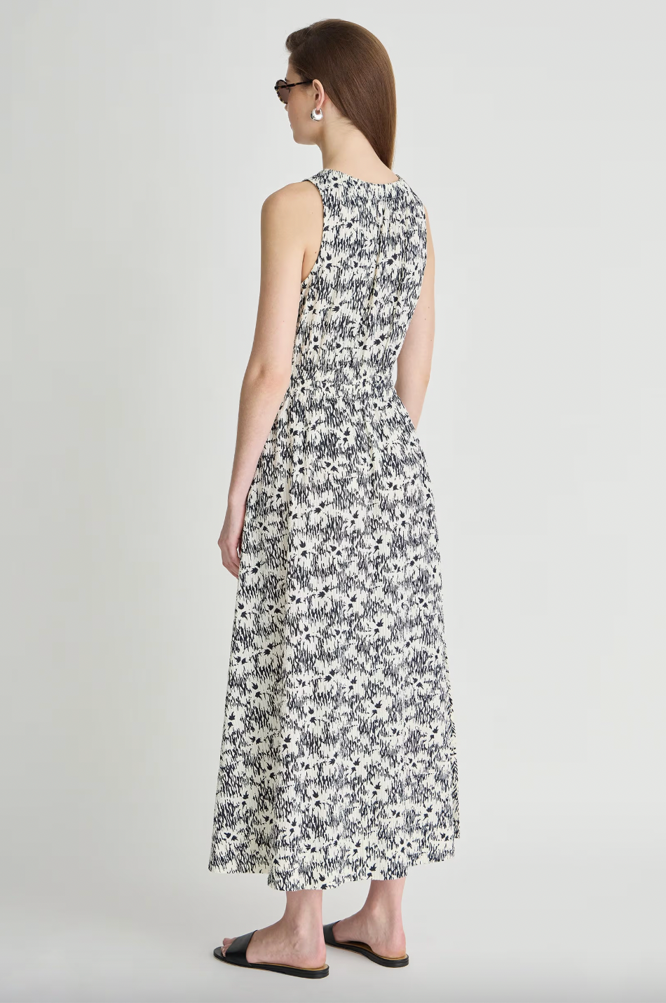Textured Bali Tank Dress, Tropical Midnight