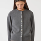 Soleil Cotton Cardigan, Charcoal