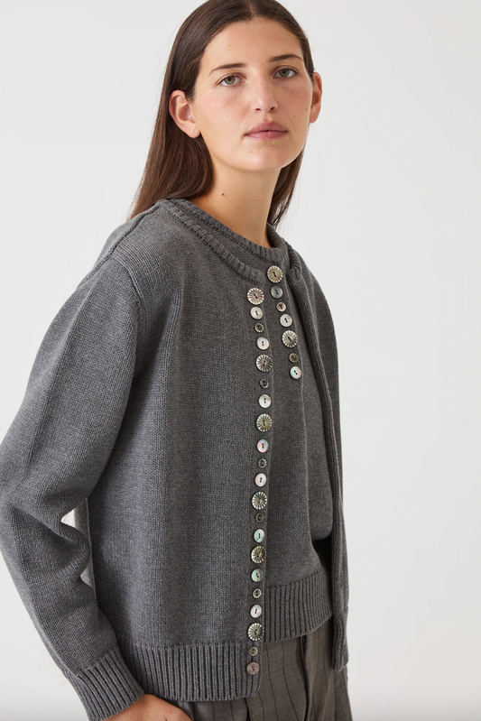 Minivera Cotton Vest, Charcoal