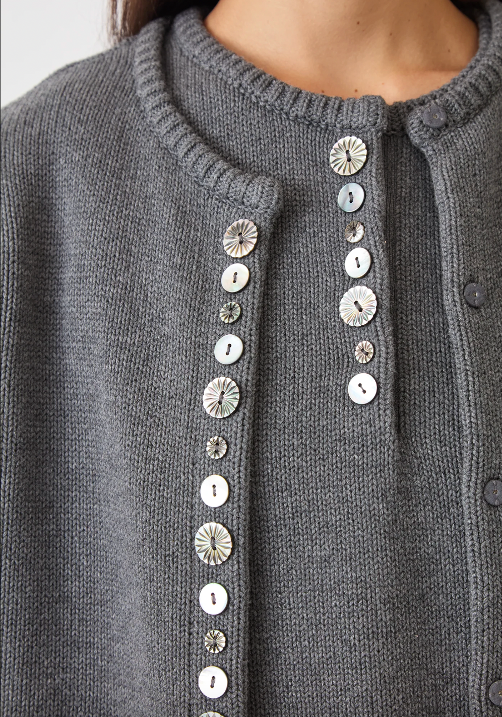 Minivera Cotton Vest, Charcoal