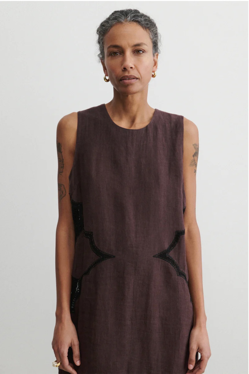 Faden Dress, Wine