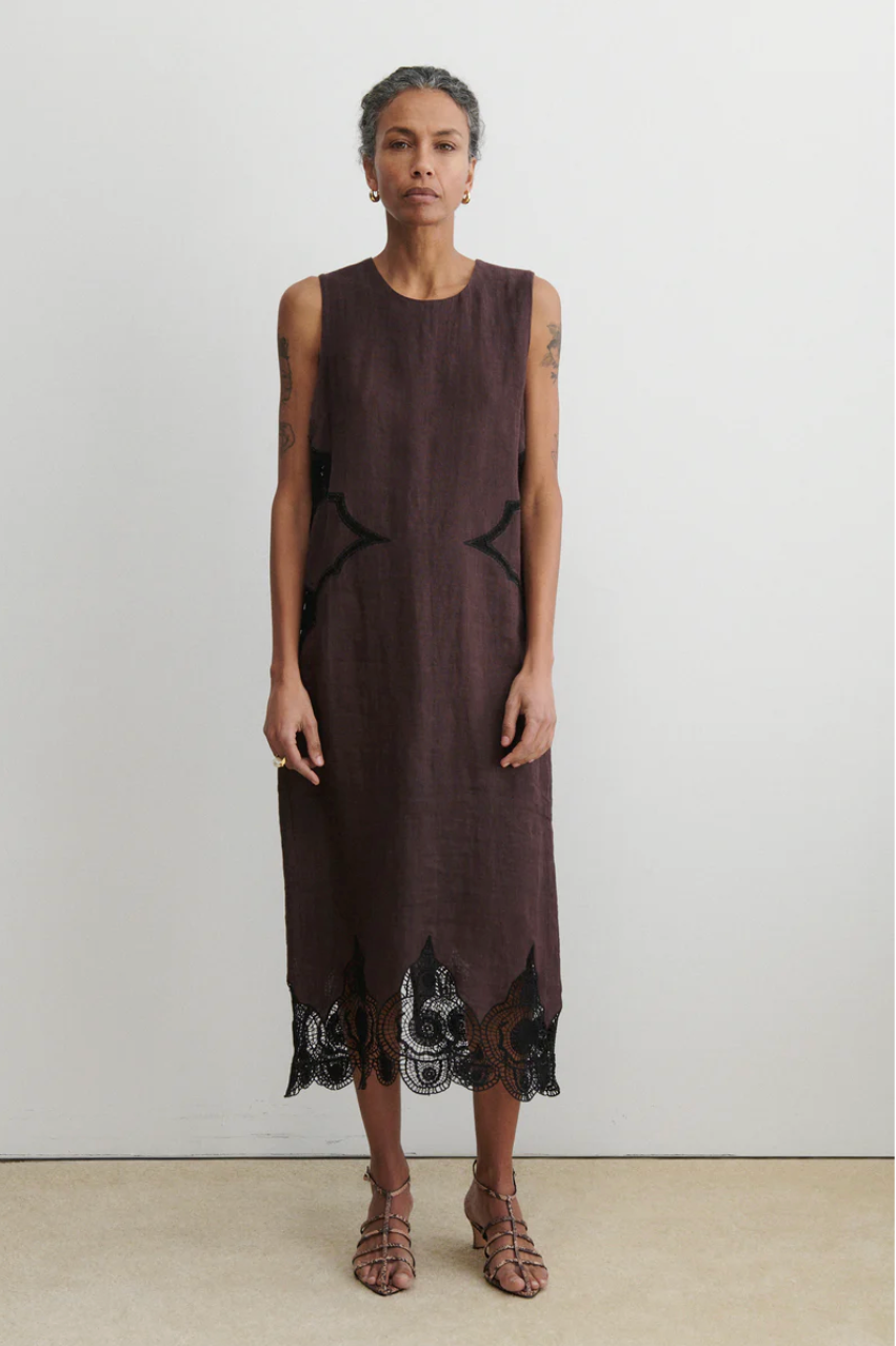 Faden Dress, Wine