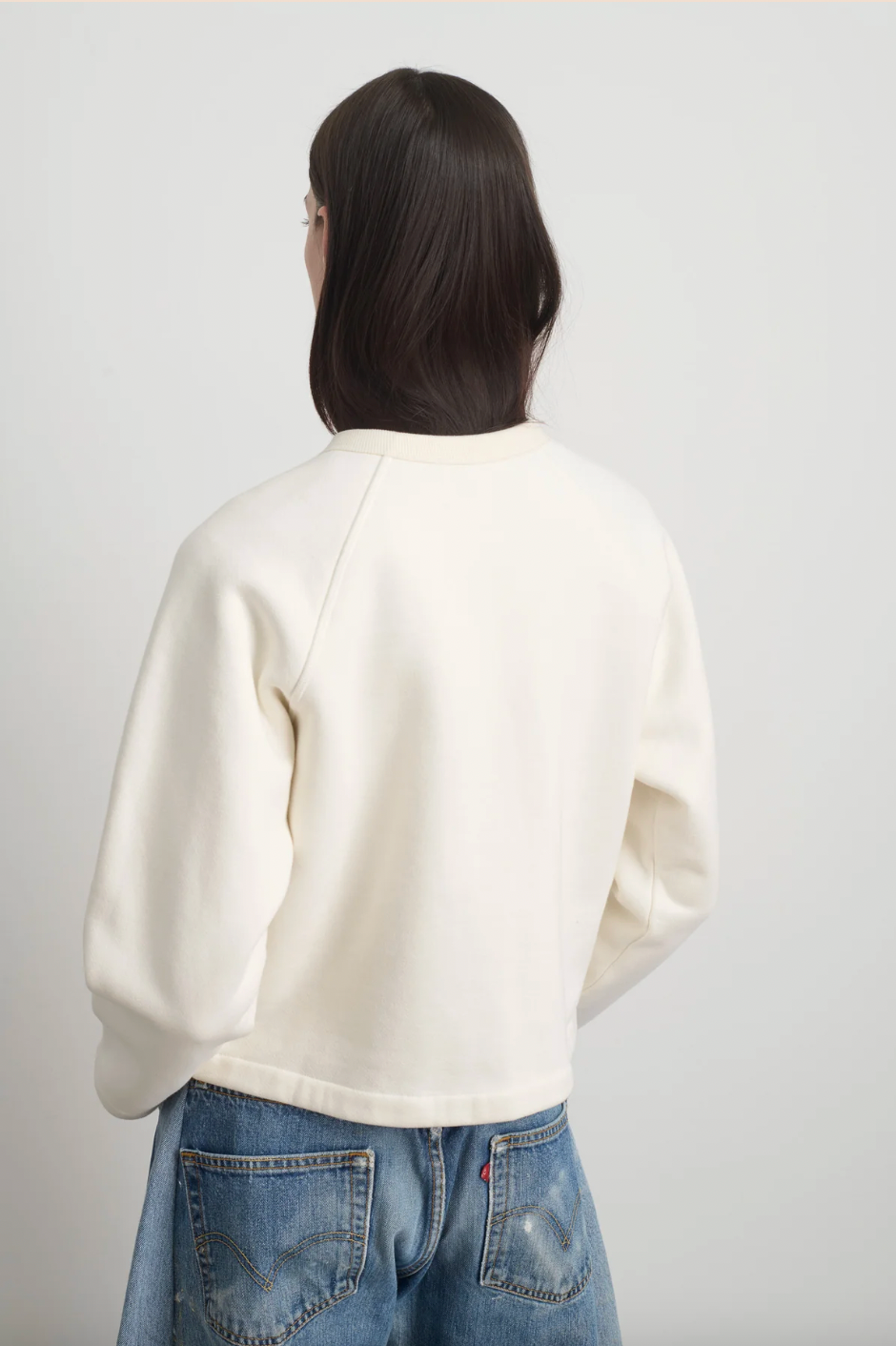 Snap Cardigan, Oyster Overdye