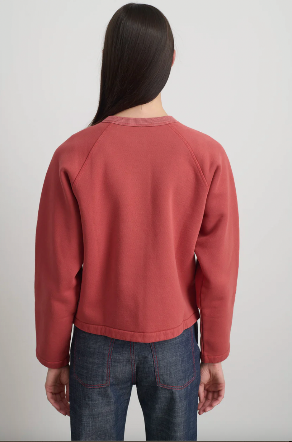 Snap Cardigan, Faded Tomato Overdye