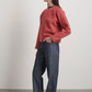 Snap Cardigan, Faded Tomato Overdye