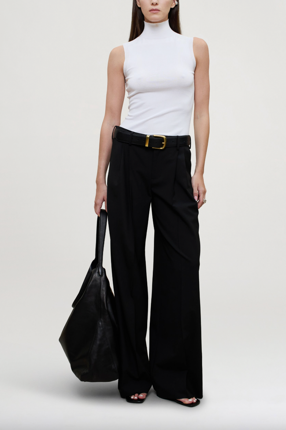 Roxana Low-Rise Trouser, Black