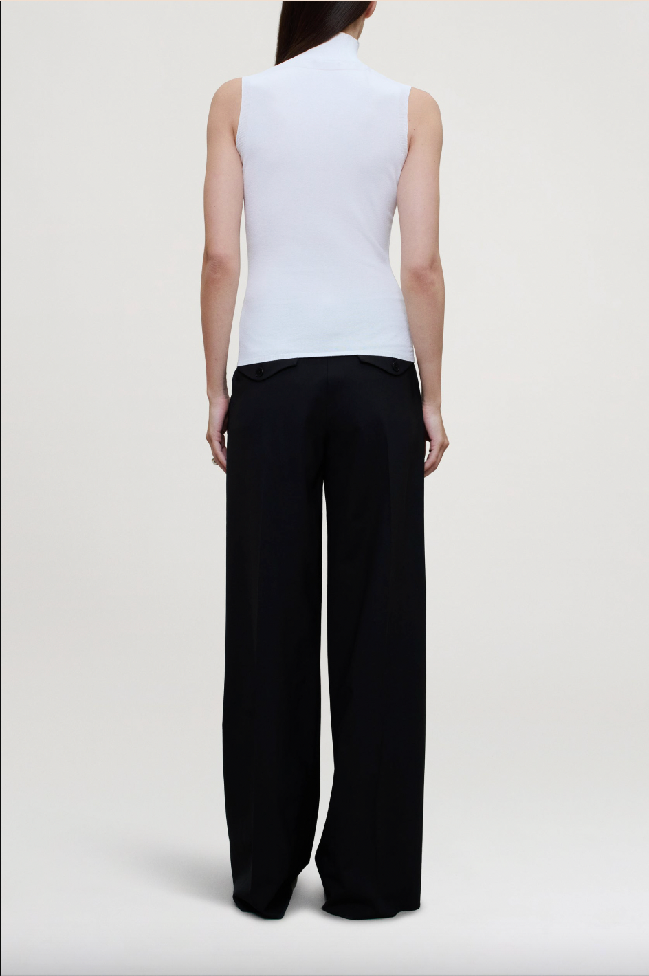 Roxana Low-Rise Trouser, Black