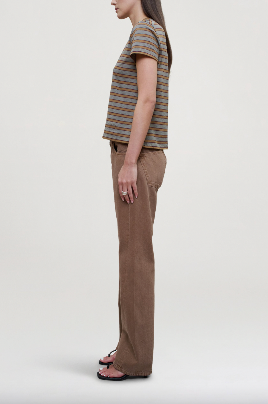 Kenzie Tshirt, Mist Stripe