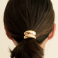 Mini Double Arch Gold Metal Ponytail Hair Tie