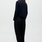 Merino Wool Embellished Cardigan, Navy