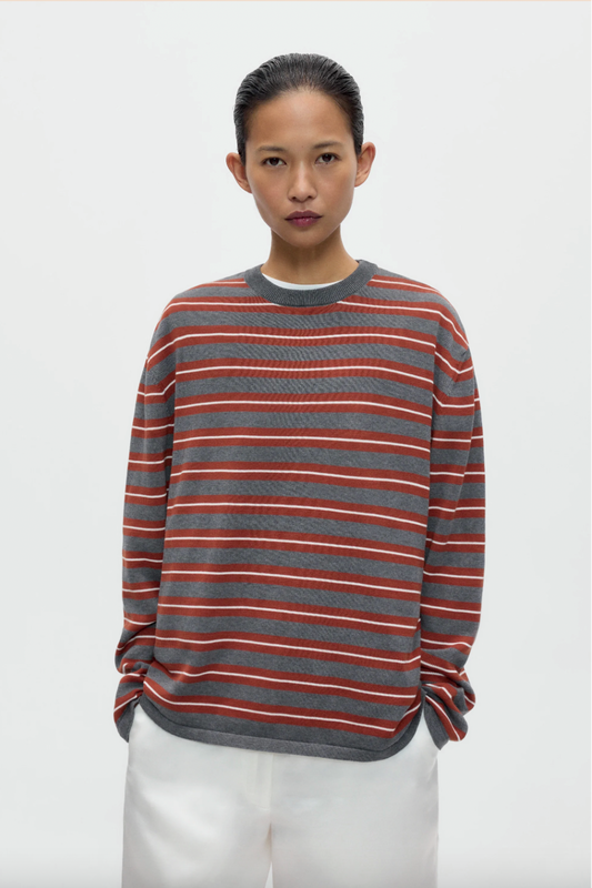 Organic Cotton Striped Long Sleeve Tee