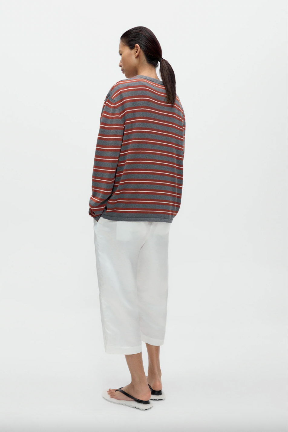 Organic Cotton Striped Long Sleeve Tee