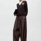 Merino Wool Button Cardigan, Brown