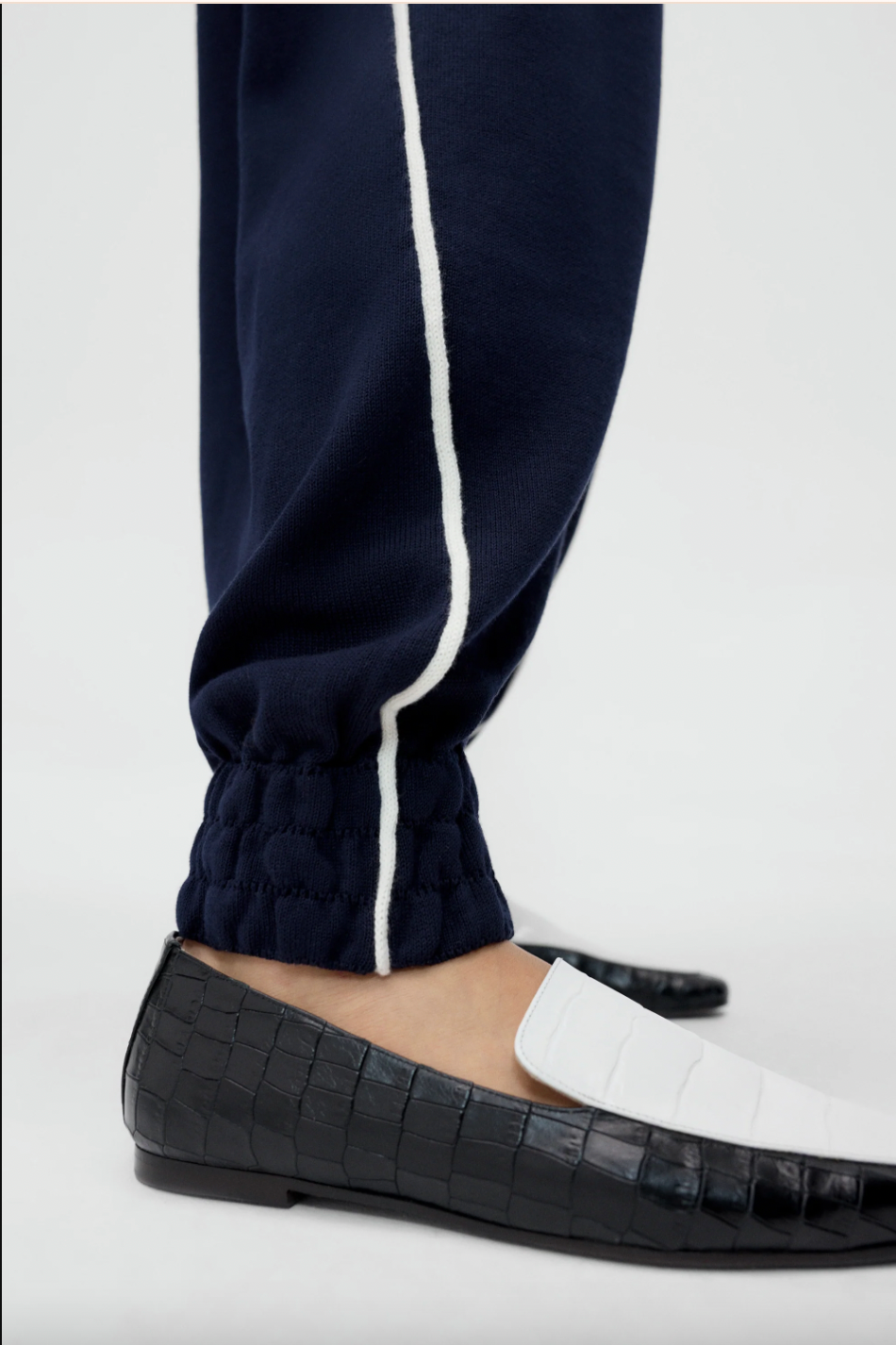 Organic Cotton Sporty Pants, Navy
