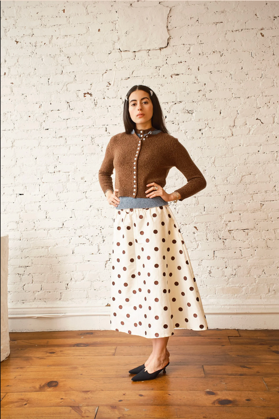 Nikki Chasin Play Skirt - Caffe Dot