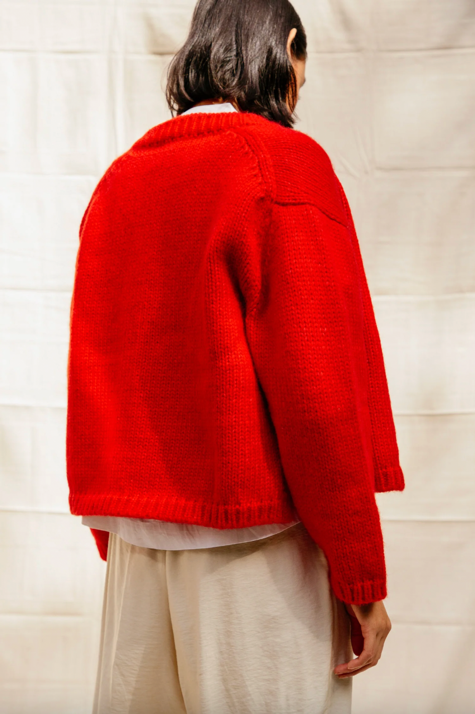 Nikki Chasin Sheba Cardigan Sweater - Habanero