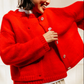 Nikki Chasin Sheba Cardigan Sweater - Habanero
