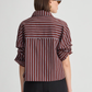 Cropped Isolde Button Down, Spice Stripe