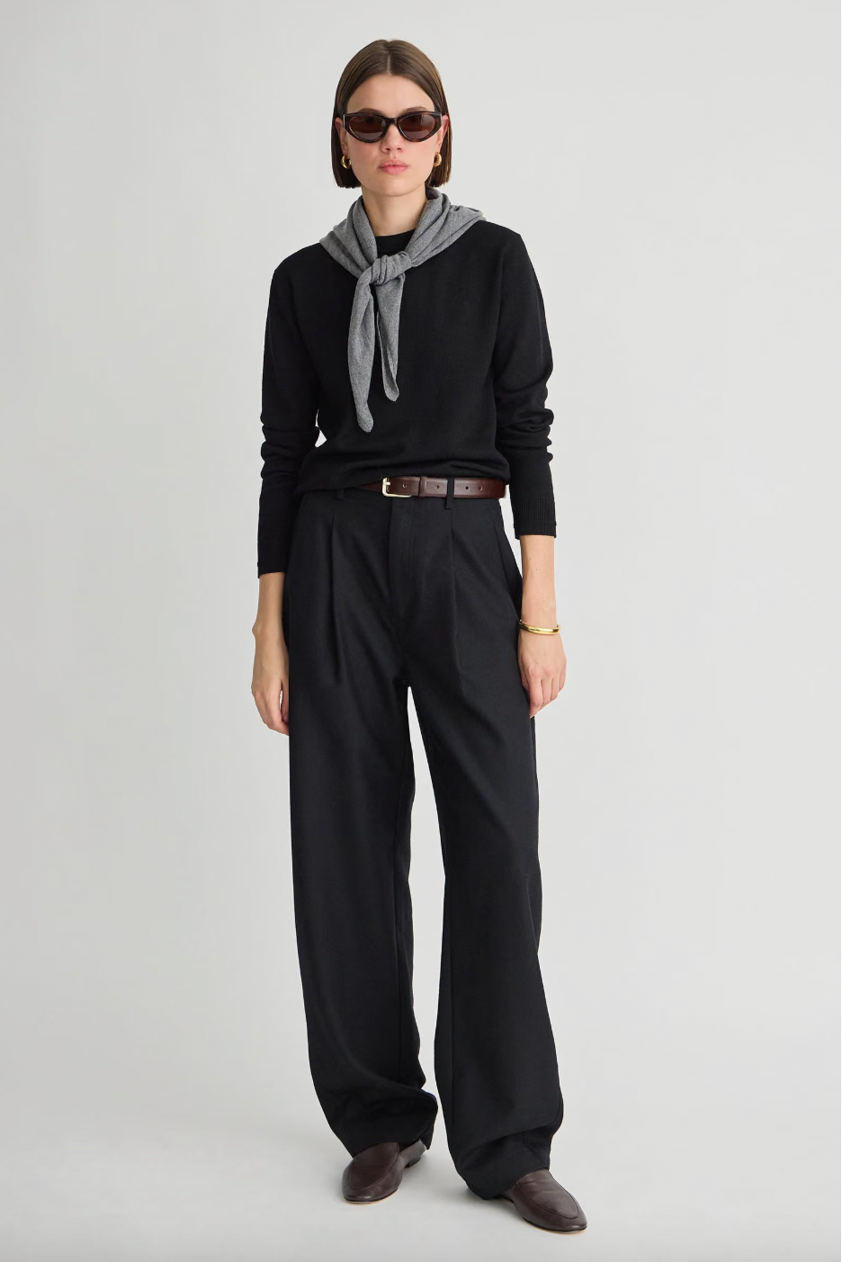 Long Bari Trouser, Black